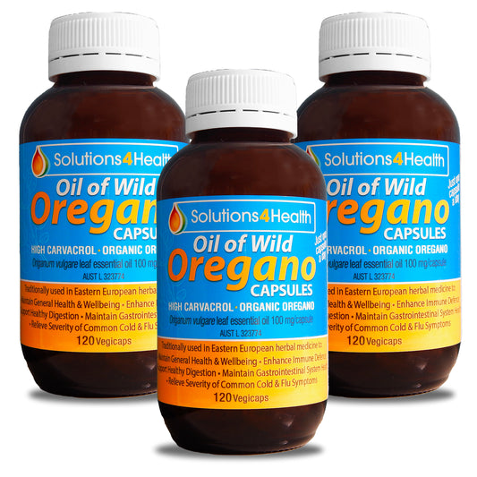 Oil of Wild Oregano 120 Capsule Bottle - 3 Bottle Value Buy