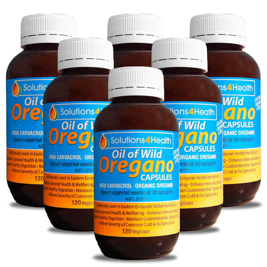 Oil of Wild Oregano 120 Capsule Bottle - 6 Bottle Value Buy