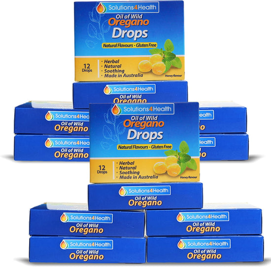twelve packets of Oil of Wild Oregano lozenge drop packets