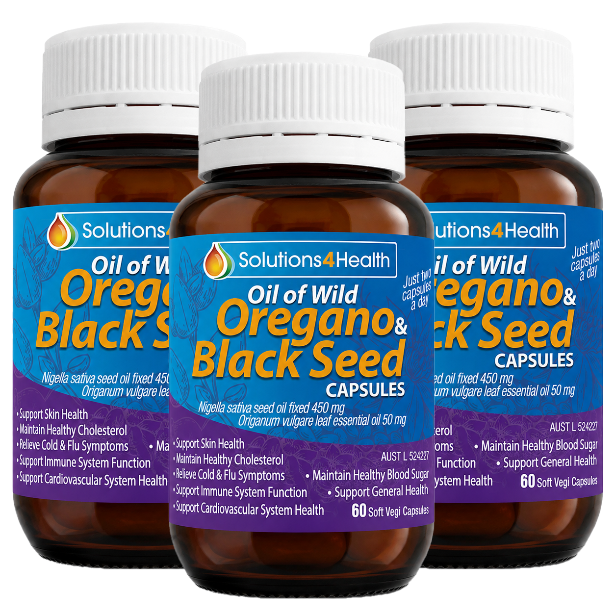 Oil of Wild Oregano & Black Seed 60 Capsules
