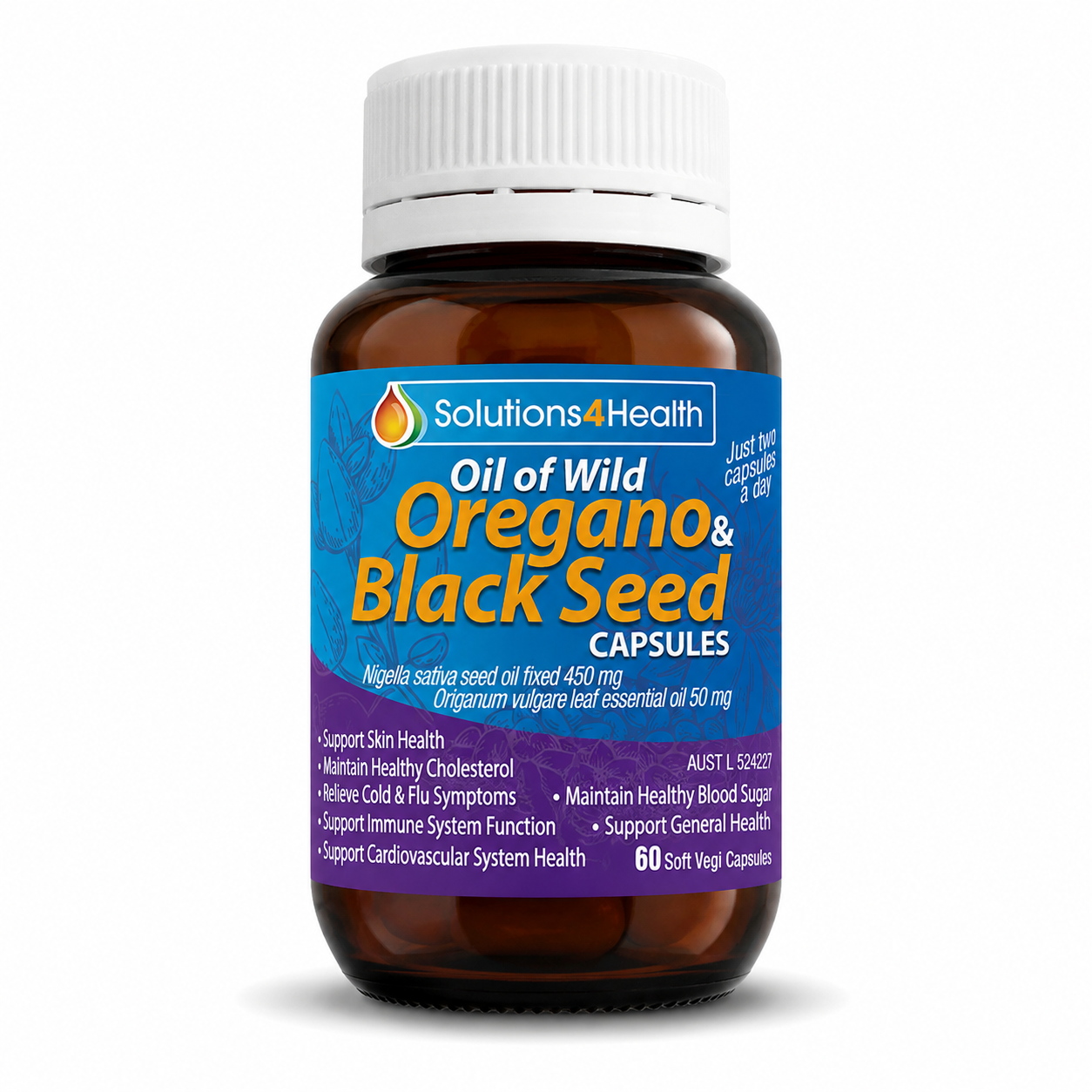 Oil of Wild Oregano & Black Seed 60 Capsules