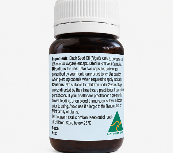 Oil of Wild Oregano & Black Seed 60 Capsules