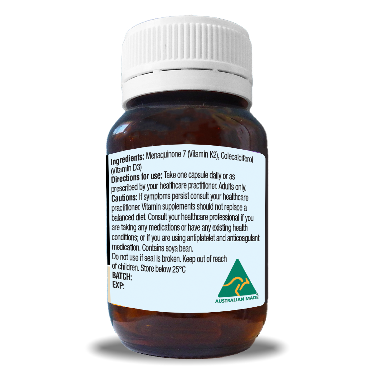 Vitamin D3 + K2 Capsules