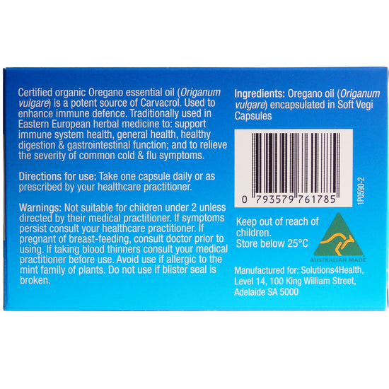 10 Capsule Blister Pack – Oil of Wild Oregano - Twin Pack